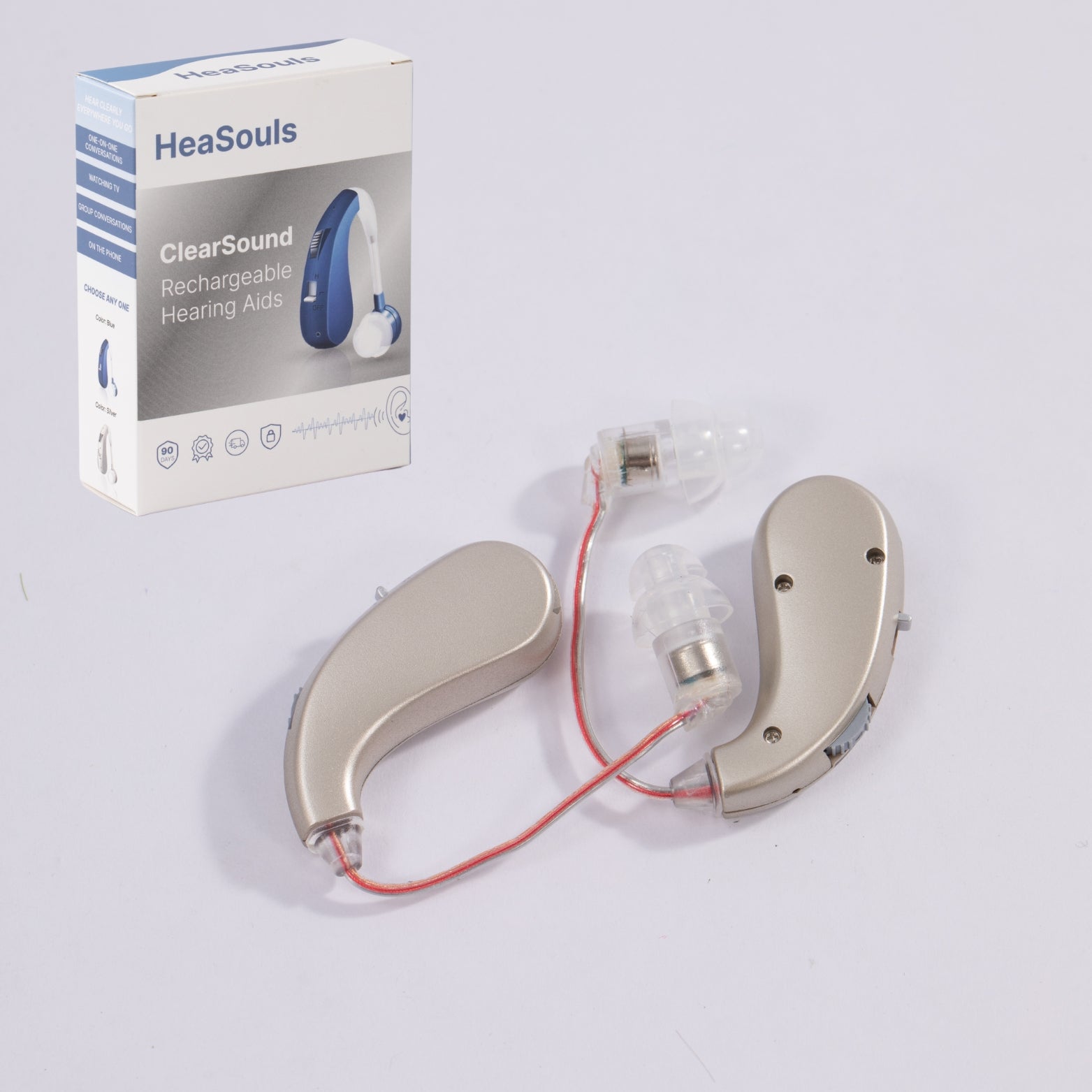 Clairons™️ ClearSound BTE Rechargeable Hearing Aids (Pair Of 2)