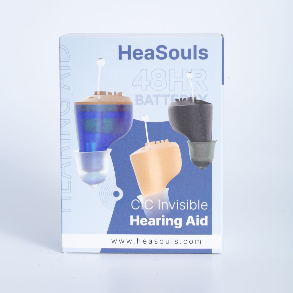1x HeaSouls CIC Hearing Aids + LED Ear Cleaner