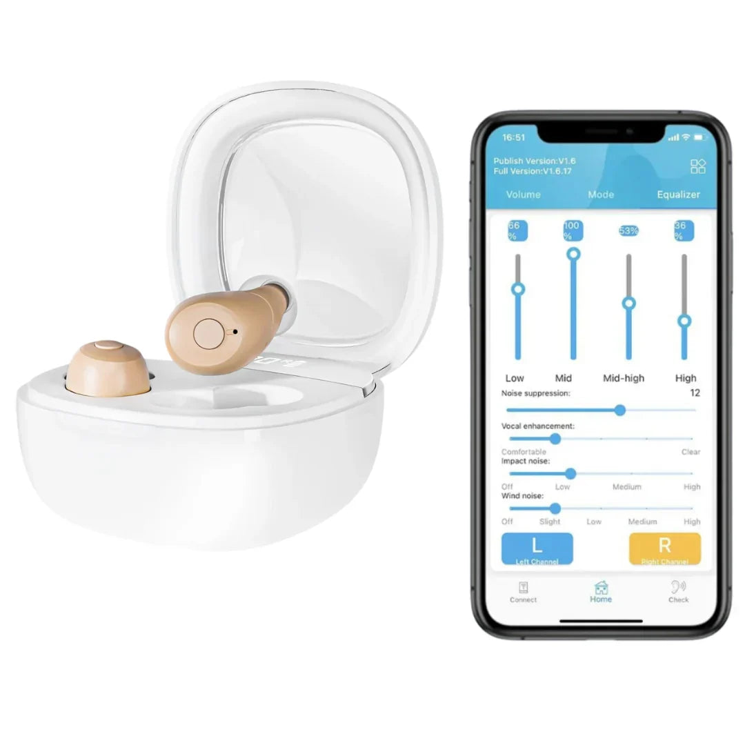 Clairons™ Tiny ITE Bluetooth Hearing Aids (App Controlled)