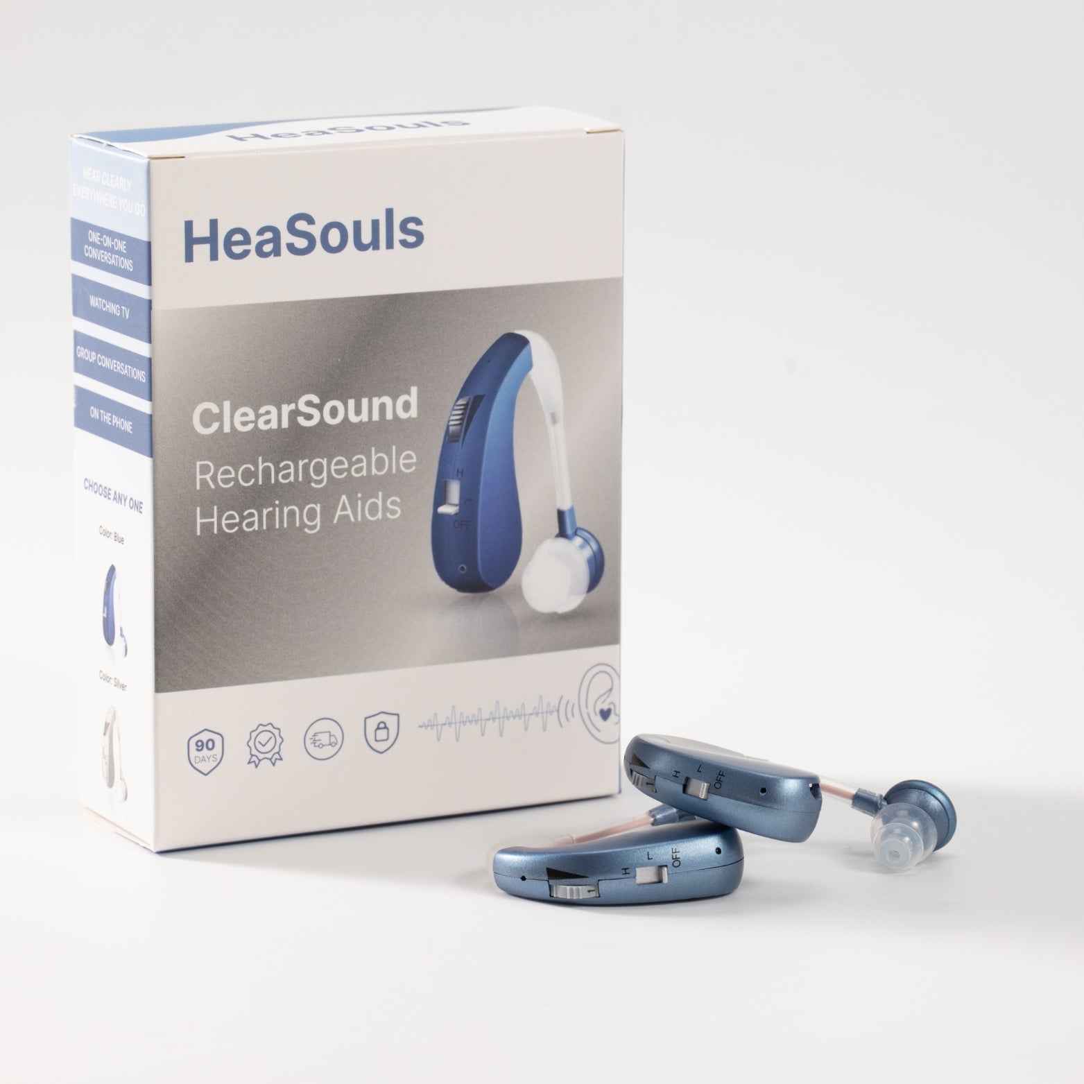 Clairons™️ ClearSound BTE Rechargeable Hearing Aids (Pair Of 2)